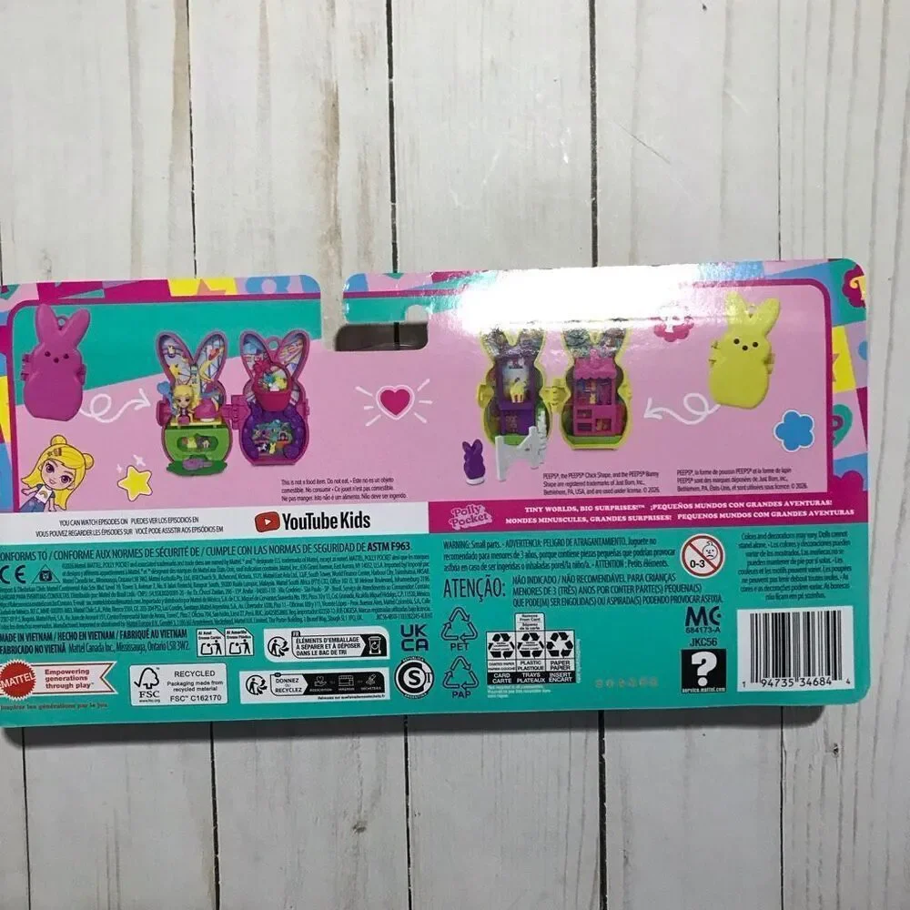 Polly Pocket Peeps Bunny set New Easter basket toy play set